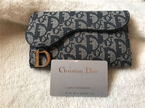 authentic Dior monogram wallet